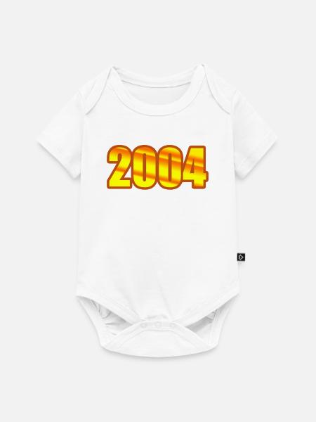 Jahreszahl 2004 - Baby Premium Kurzarmbody - Weiß