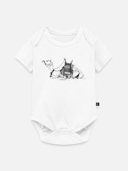 Kamel - Baby Premium Kurzarmbody - Weiß