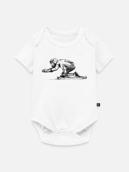 Longboard - Baby Premium Kurzarmbody - Weiß