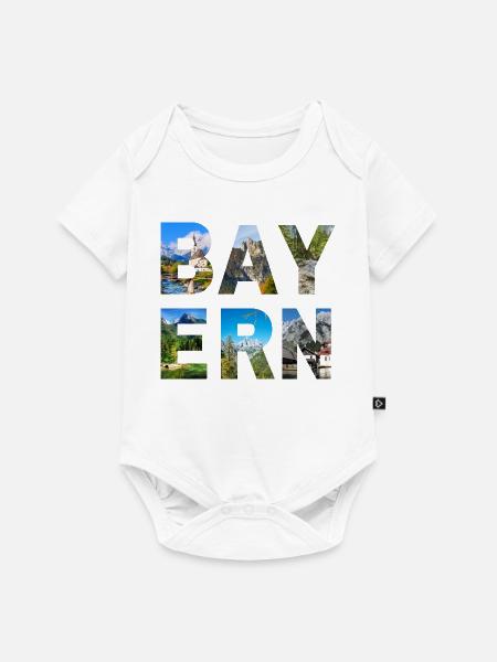 Bayern - Baby Premium Kurzarmbody - Weiß