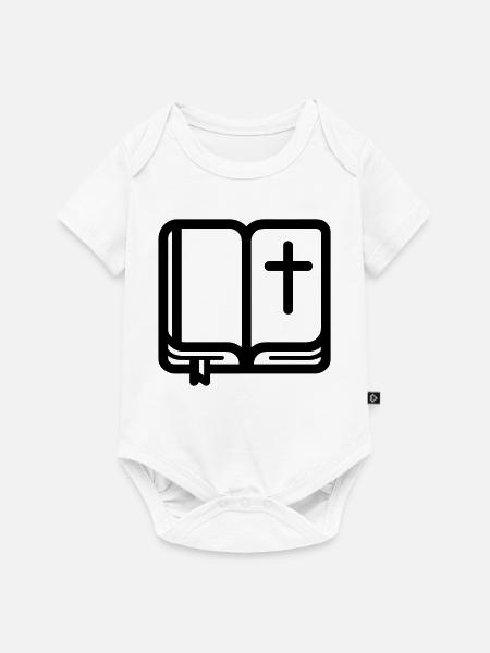 Bibel - Baby Premium Kurzarmbody - Weiß