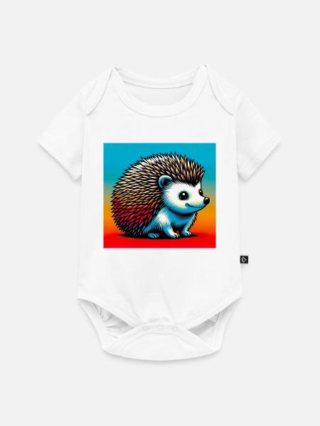 Igel - Baby Premium Kurzarmbody - Weiß