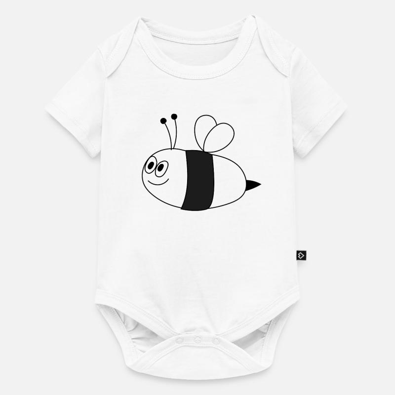 Abeille - Body à manches courtes Premium Bébé - blanc