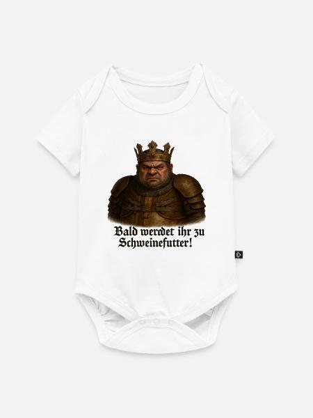 Stronghold Crusader – Das Schwein - Baby Premium Kurzarmbody - Weiß