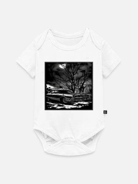 Oldtimer Oldtimer unter verwunschenem Baum - Baby Premium Kurzarmbody - Weiß