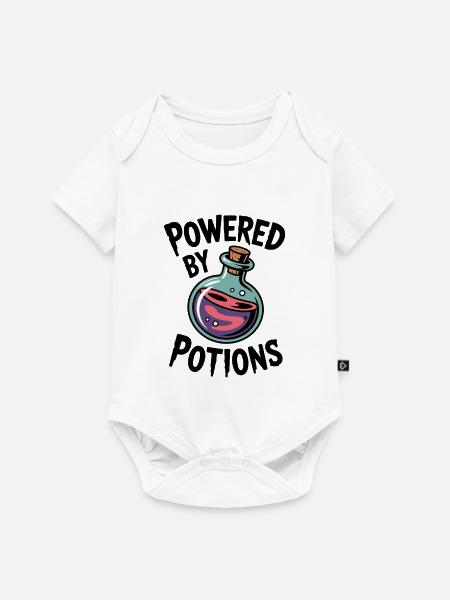 Angetrieben von Tränken - Baby Premium Kurzarmbody - Weiß