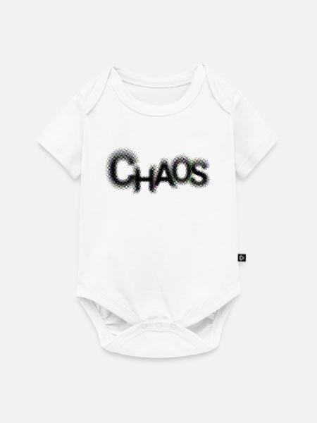 Chads Grooviger Neon Schriftzug - Baby Premium Kurzarmbody - Weiß