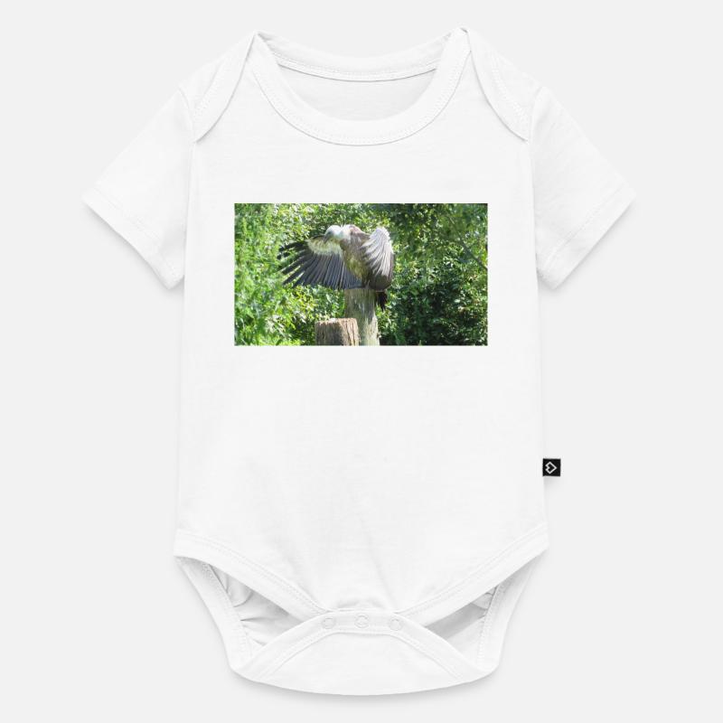 Beau grand vautour aux ailes déployées - Body à manches courtes Premium Bébé - blanc