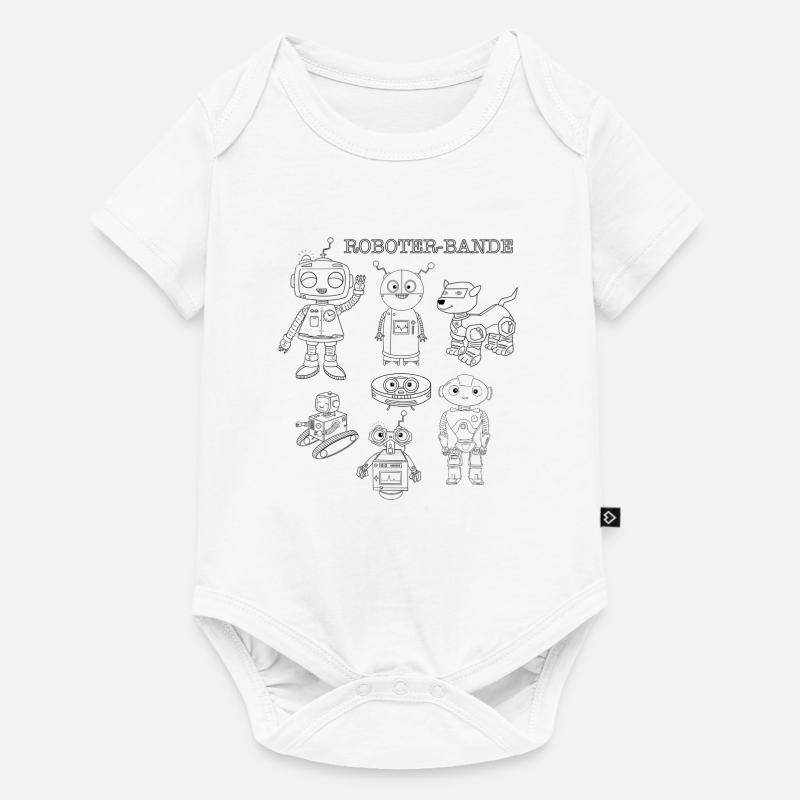 Plus de robots, plus de plaisir - Body à manches courtes Premium Bébé - blanc