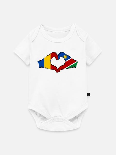 Tschad_Nairobi_Flagge_Afrika - Baby Premium Kurzarmbody - Weiß