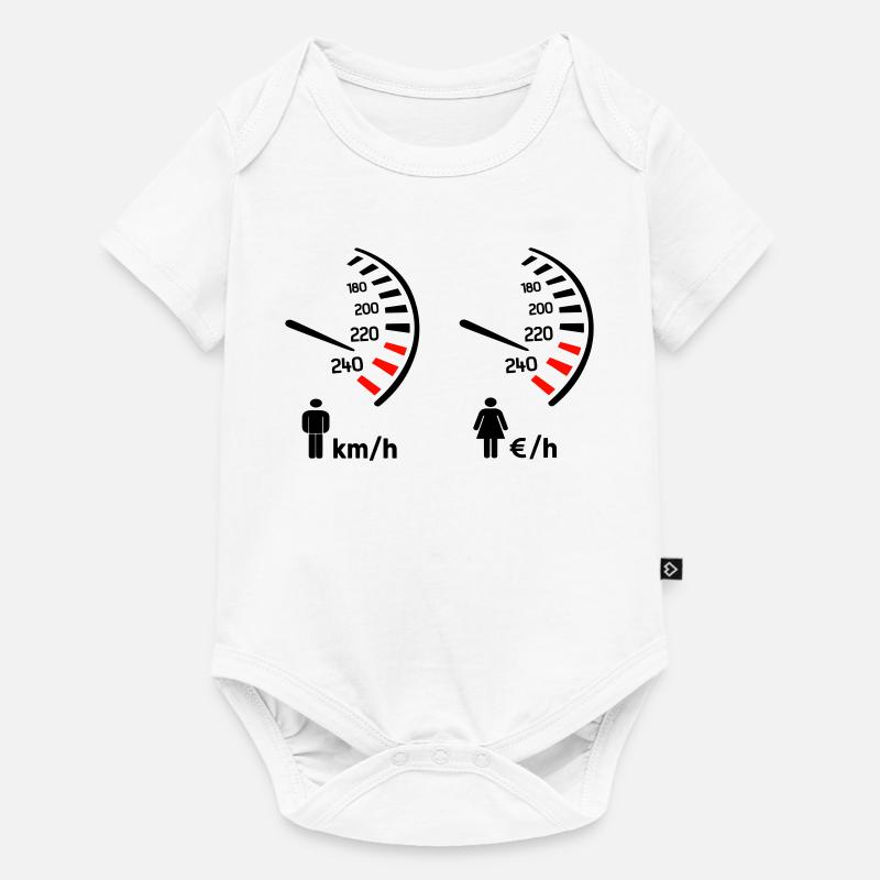 compteur de vitesse km/h et compteur de dépense  - Body à manches courtes Premium Bébé - blanc