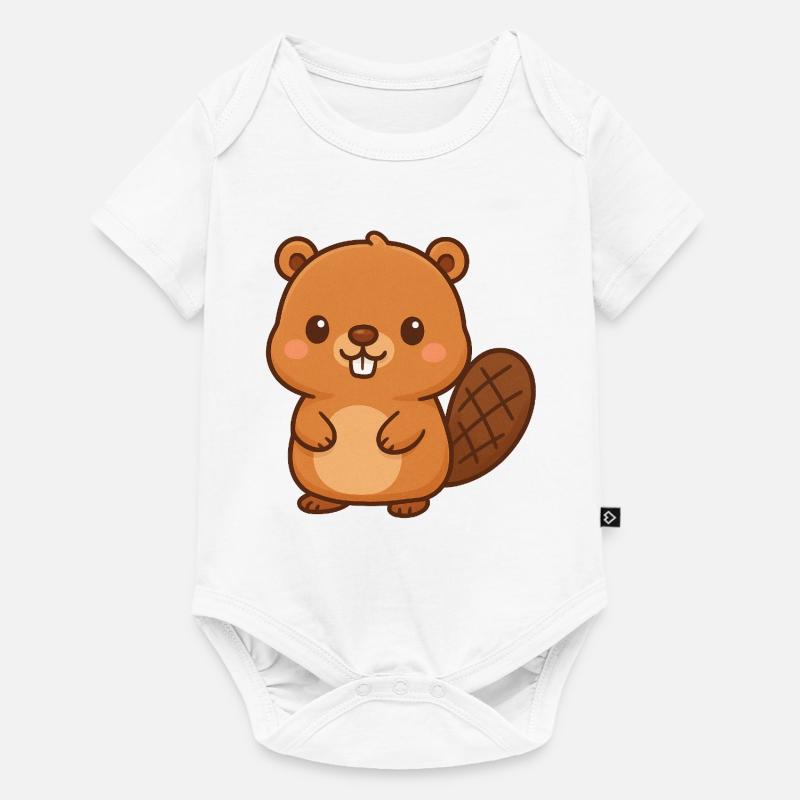 Kawaii Bieber Illustration - Body à manches courtes Premium Bébé - blanc