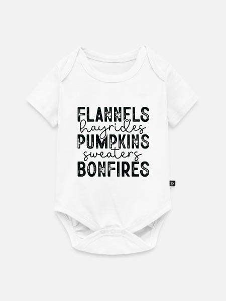 Halloween-Kürbis-Jubel - Baby Premium Kurzarmbody - Weiß