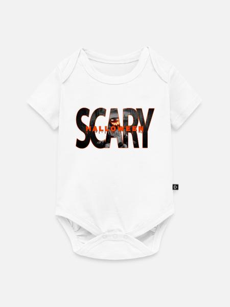 Gruseliges Halloween - Baby Premium Kurzarmbody - Weiß