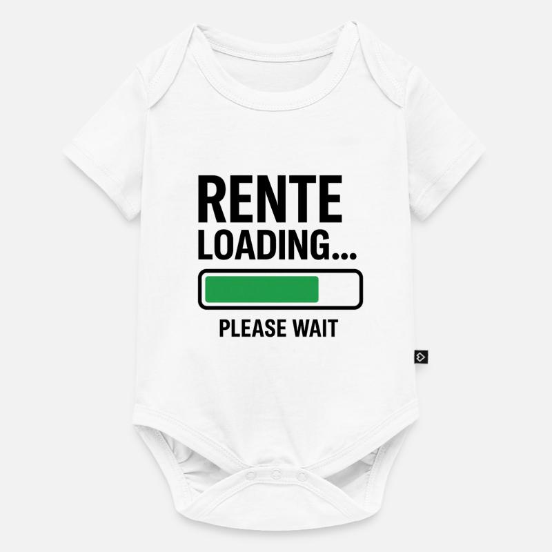 Rente Loading please wait - Baby Premium Kurzarmbody - Weiß