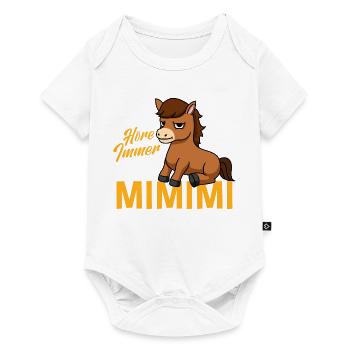 Ich Höre Immer Nur Ein Mimimi Pferd - Baby Premium Kurzarmbody - Weiß - Vorne
