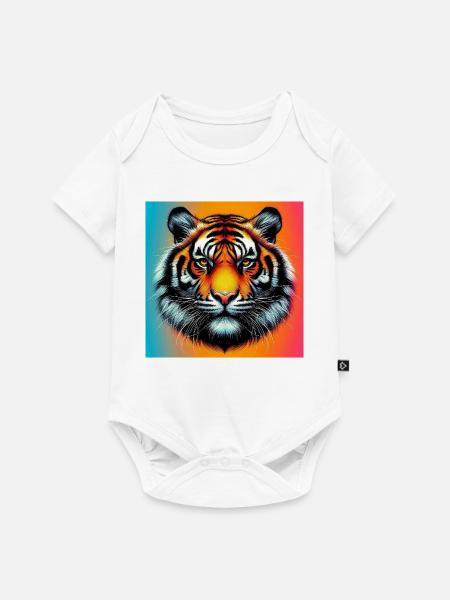 Tiger - Baby Premium Kurzarmbody - Weiß