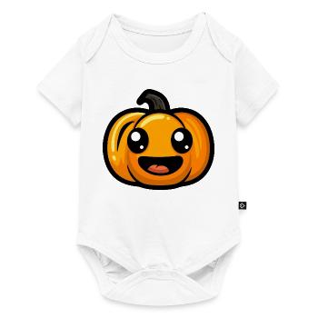 Pumpkin Halloween Autumn - Baby Premium short-sleeve bodysuit - white - Front
