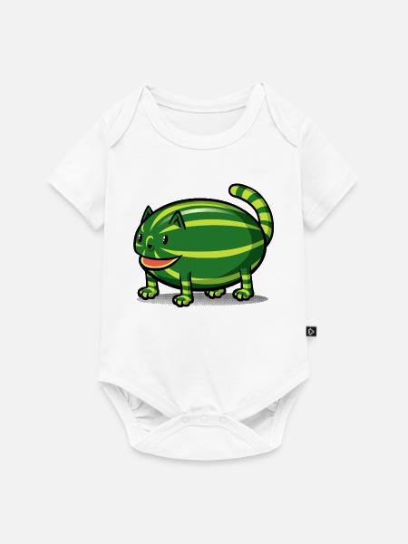 Catermelon - Baby Premium Kurzarmbody - Weiß