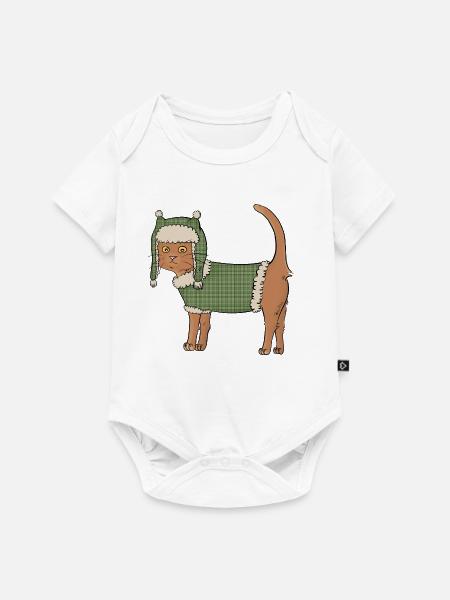 Chat-pka - Baby Premium Kurzarmbody - Weiß