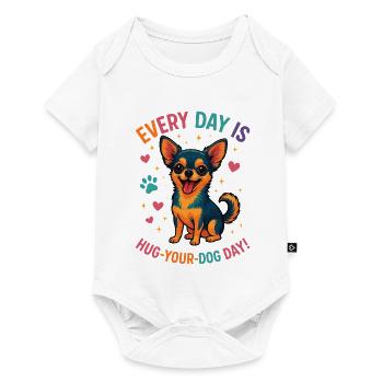 Chihuahua - Baby Premium Kurzarmbody - Weiß - Vorne