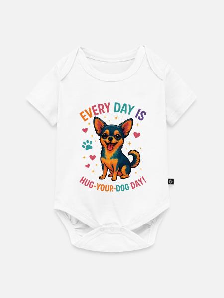 Chihuahua - Baby Premium Kurzarmbody - Weiß
