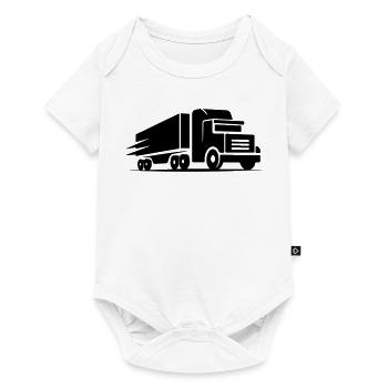Logo du camion - Body à manches courtes Premium Bébé - blanc - Devant