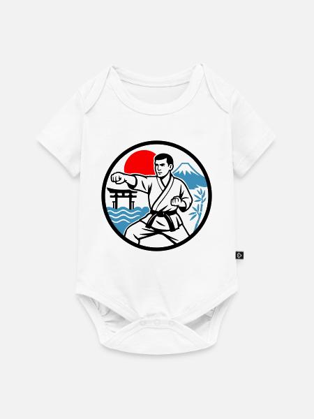 Karate Nature - Baby Premium Kurzarmbody - Weiß