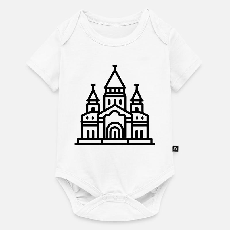 cathédrale - Body à manches courtes Premium Bébé - blanc