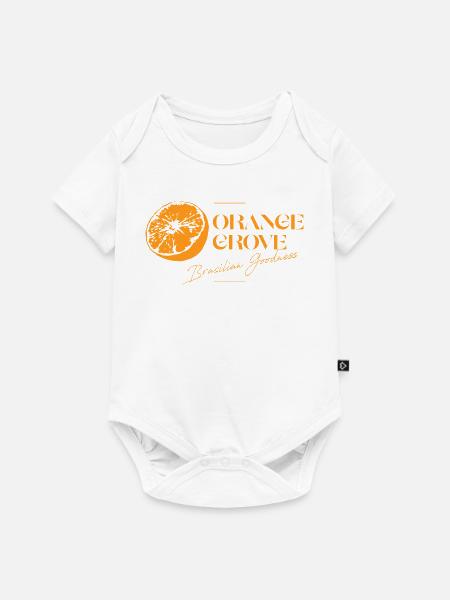 Brasilianische Zitrusscheibe Illustration - Baby Premium Kurzarmbody - Weiß