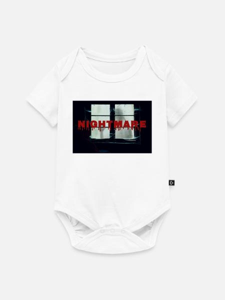 Albtraum_Geist_Halloween - Baby Premium Kurzarmbody - Weiß