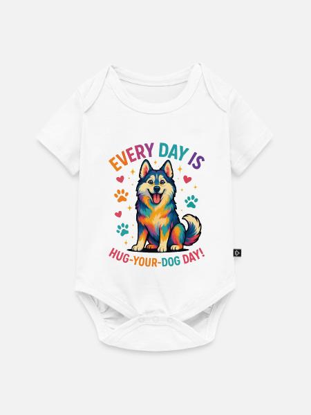 Husky - Baby Premium Kurzarmbody - Weiß