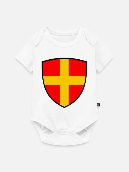 Skåne - Baby Premium Kurzarmbody - Weiß