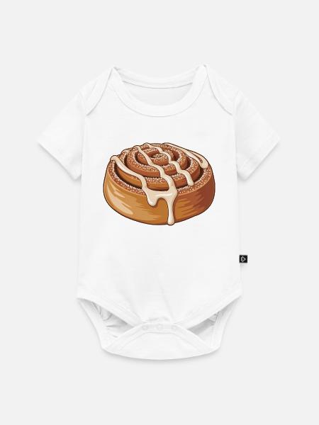 Süße Zimtschnecke - Baby Premium Kurzarmbody - Weiß