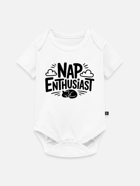 Nickerchen-Enthusiast - Baby Premium Kurzarmbody - Weiß