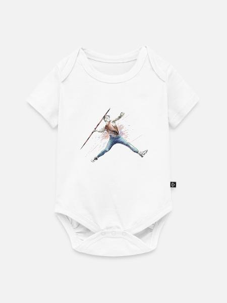 Speerwurf - Baby Premium Kurzarmbody - Weiß