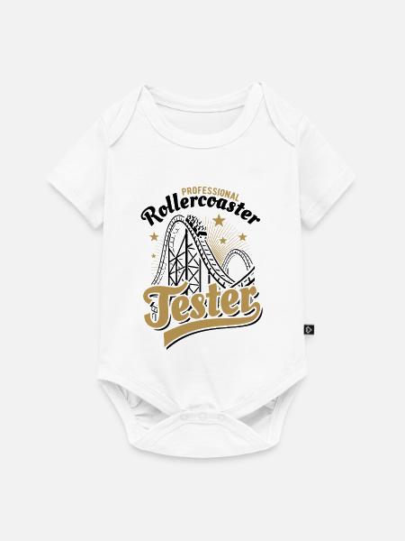Professional Rollercoaster Tester - Baby Premium Kurzarmbody - Weiß