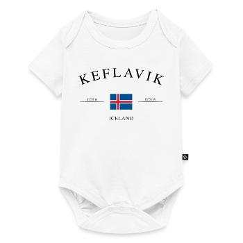 Keflavík Island – Urlaub Souvenir & Geschenk - Baby Premium Kurzarmbody - Weiß - Vorne