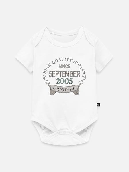 Seit_September_2005 - Baby Premium Kurzarmbody - Weiß
