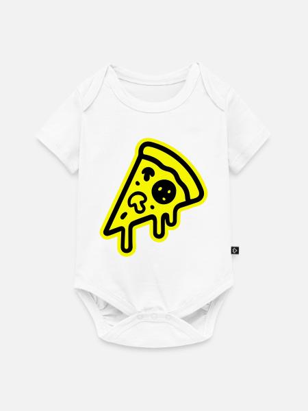 Pizza Symbol - Baby Premium Kurzarmbody - Weiß