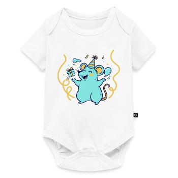 Festive Time with Hat and Balloons - Baby Premium short-sleeve bodysuit - white - Front