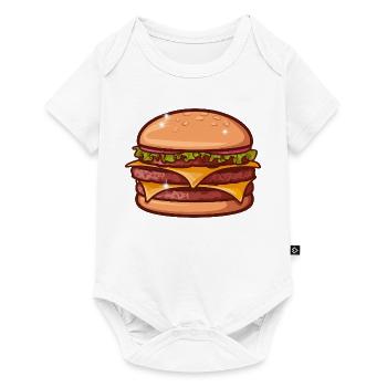Juicy Cheeseburger - Baby Premium short-sleeve bodysuit - white - Front