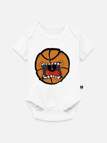 Explosives Basketball-Design - Baby Premium Kurzarmbody - Weiß
