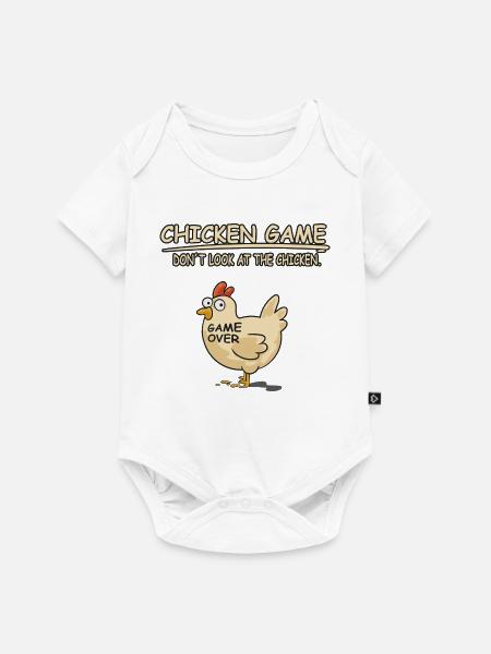 GAMER CHICKEN - Baby Premium Kurzarmbody - Weiß