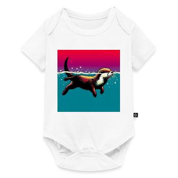 otter - Baby Premium short-sleeve bodysuit - white - Front