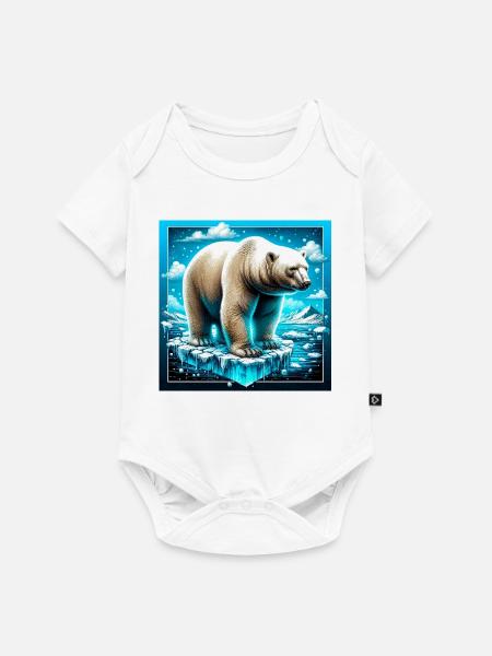 Eisbär - Baby Premium Kurzarmbody - Weiß