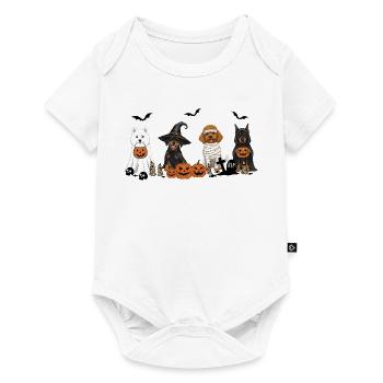 Halloween pour chiens - Body à manches courtes Premium Bébé - blanc - Devant