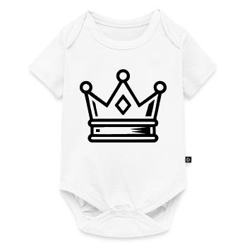 Crown Symbol Icon - Baby Premium short-sleeve bodysuit - white - Front