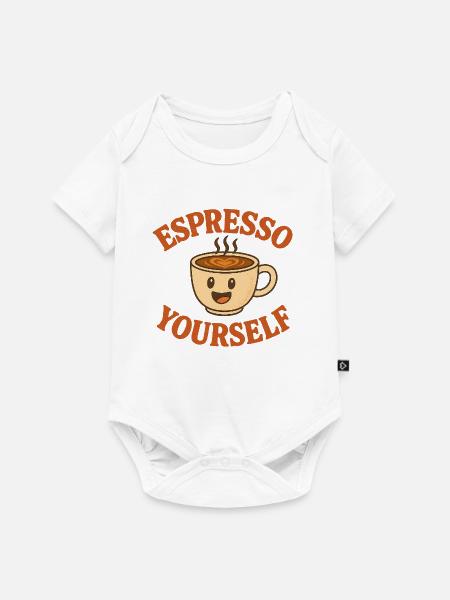 Espresso yourself - Baby Premium Kurzarmbody - Weiß