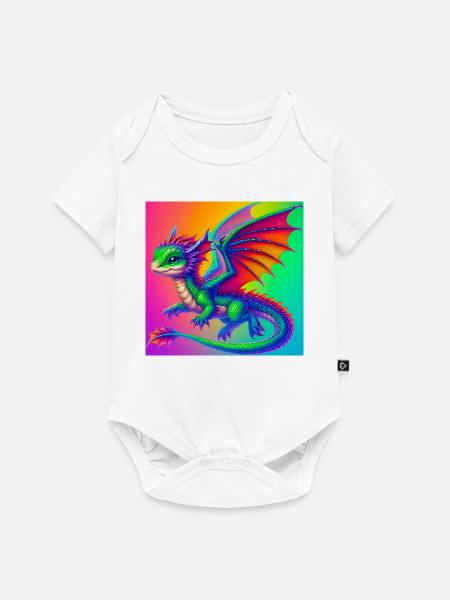 Drache - Baby Premium Kurzarmbody - Weiß